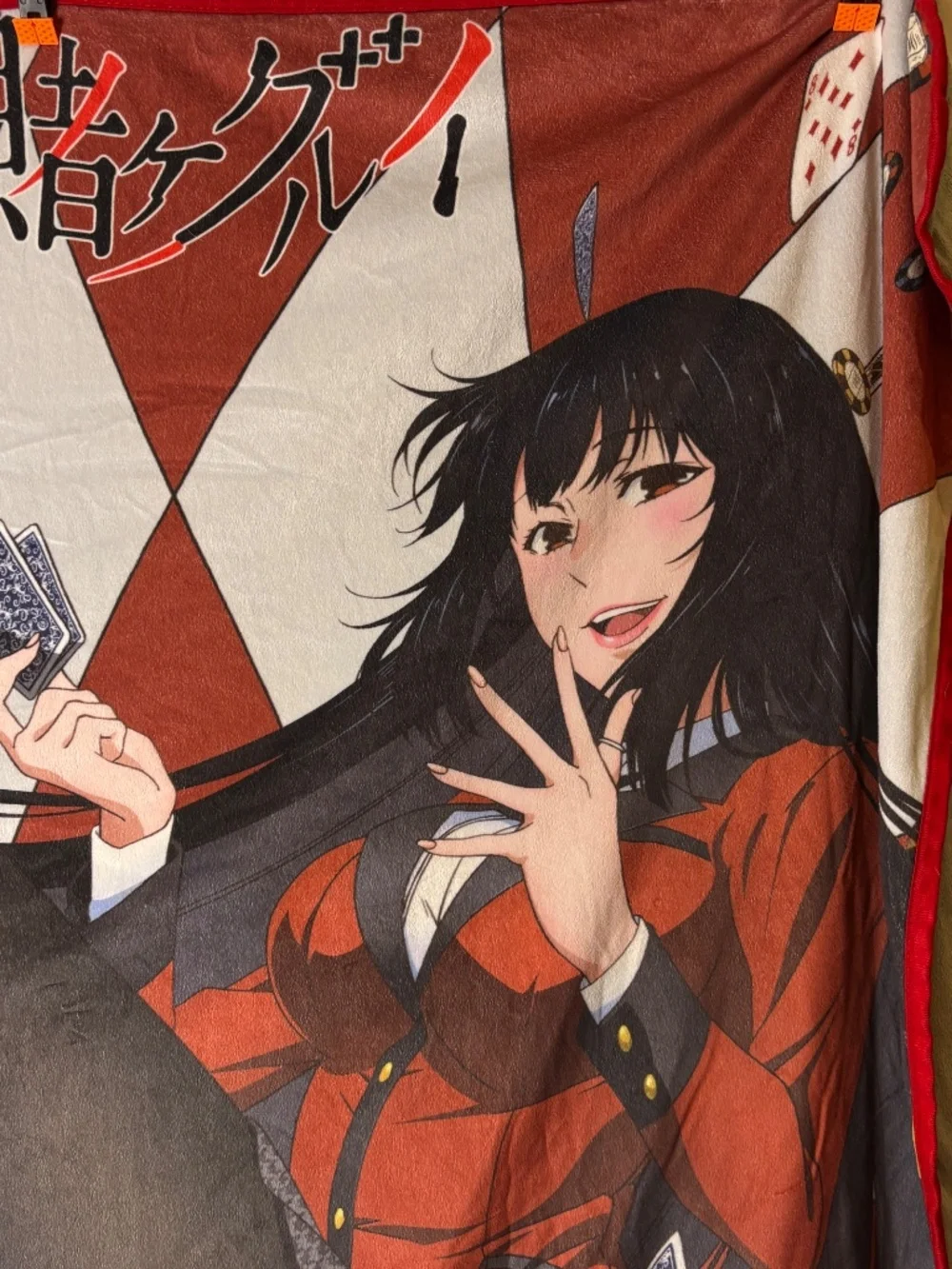 Kakegurui Yumeko Jabami Checkered Sublimation Throw Blanket 46
